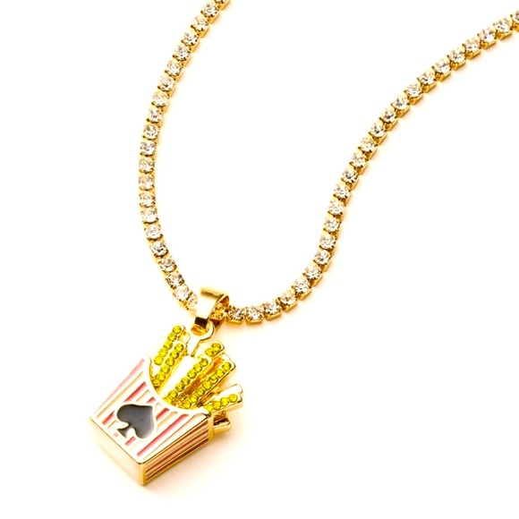 French Fry Charm Tennis Necklace - kate spade new york x Target™ Gold - Picture 3 of 4